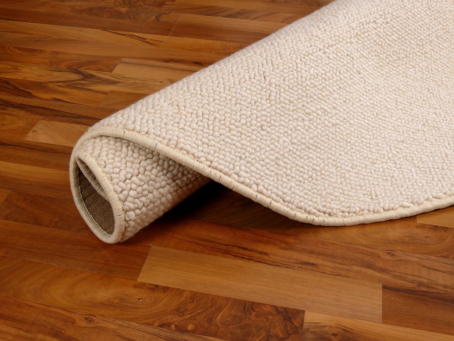 Berber Natur Teppich Wolle Malta Wollweiss Rund in 7 Berber Natur Teppich Wolle Malta Wollweiss Rund in 7