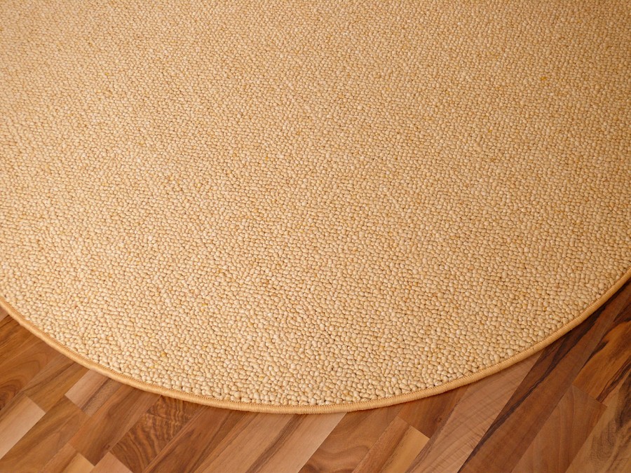 Berber Natur Teppich Wolle Malta Honig Rund ABVERKAUF Berber Natur Teppich Wolle Malta Honig Rund ABVERKAUF