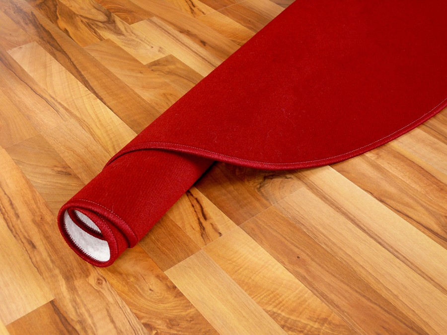 Basic Velours Teppich Carla Weinrot Rund in 4 Größen Basic Velours Teppich Carla Weinrot Rund in 4 Größen